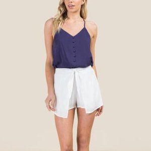 EN CRÈME Boho Eyelet Analise Womens Shorts - L NWT